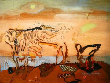 Abstracto famoso Painting - El surrealismo de la vaca espectral
